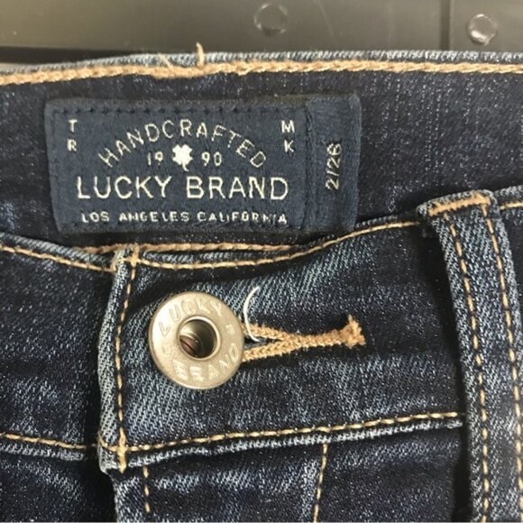 Lucky Brand Olivia Ankle Skinny High Waist Jean Stretch Slim Medium Blue Pant 2 - Picture 8 of 16